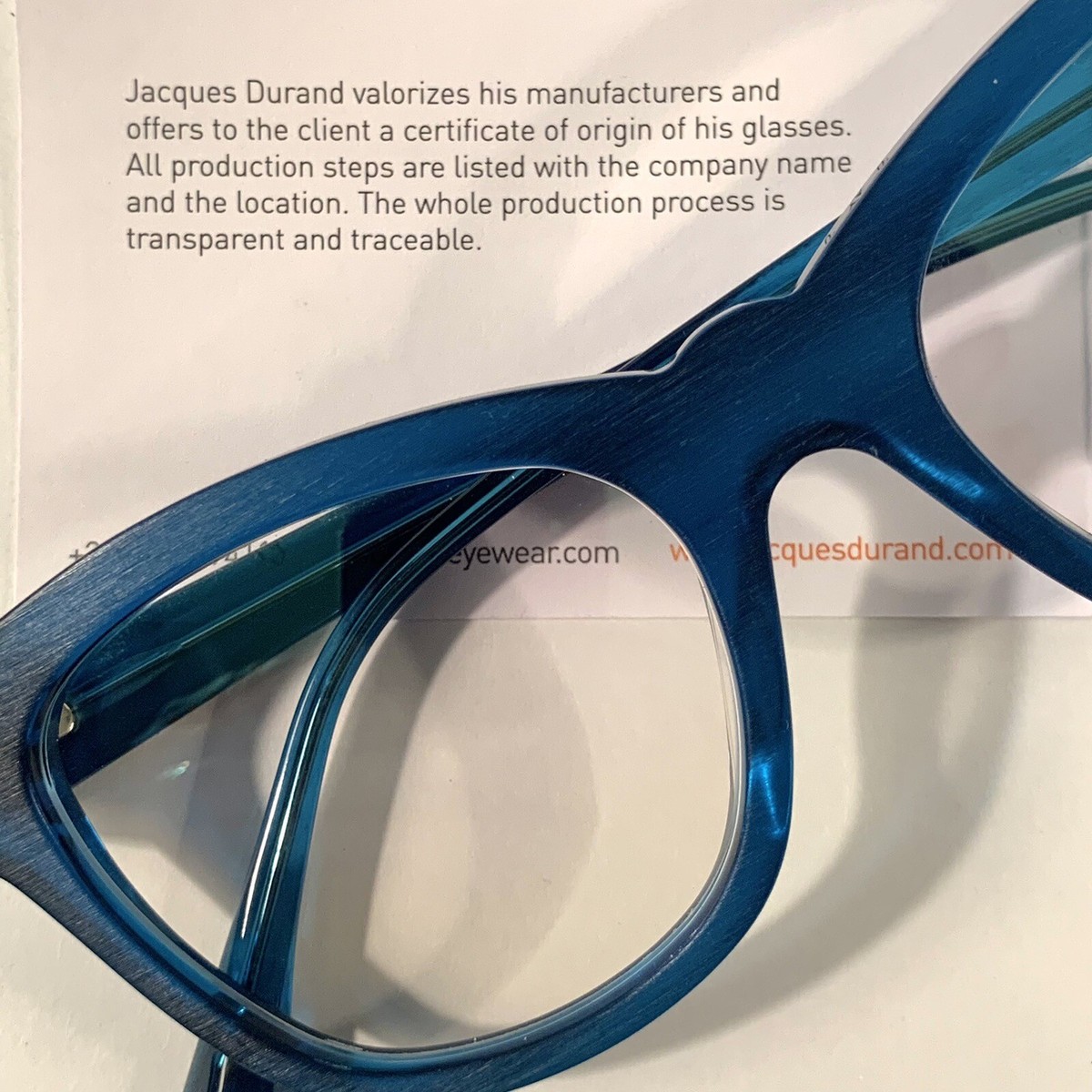 Jacques Durand Porquerolles Eyeglass Frame, Made In Italy, 51-19  