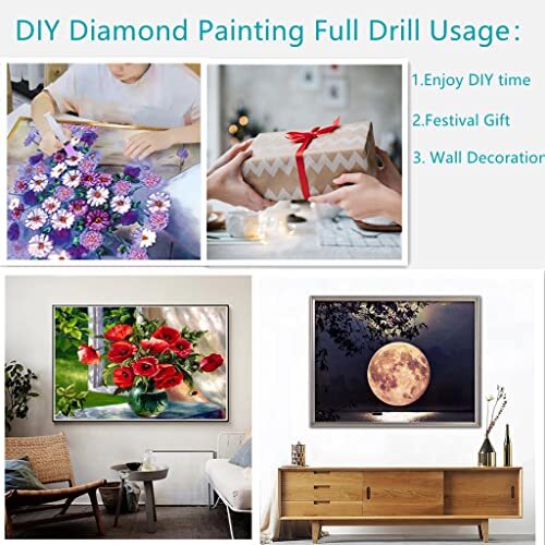 5D Diamond Painting Kits Flying Mallard Wild Duck Full Drill Round Beads - Bild 5 von 5