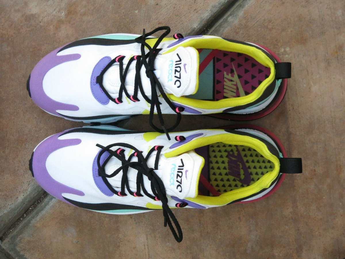 Nike Air Max 270 React Men's Athletic Sneakers AQ4971-101 | eBay