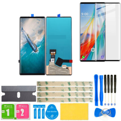 OEM For LG Wing 5G Black LCD Display Touch Digitizer Screen Assembly Replacement