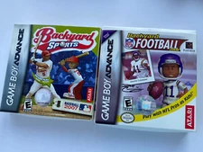 Backyard Football & Baseball Nintendo Game Boy Advance Video Game Cartridges