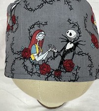 Men/Women Surgical Scrub Cap Lined Skeleton Holiday 100 Cotton