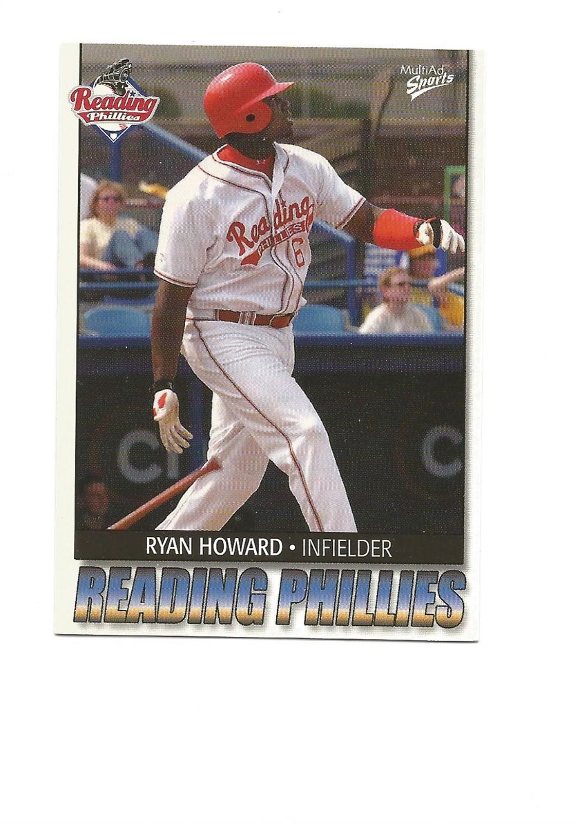 RYAN HOWARD 2004 Reading Minor League card #12 Philadelphia