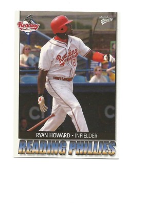 RYAN HOWARD 2004 Reading Minor League card #12 Philadelphia