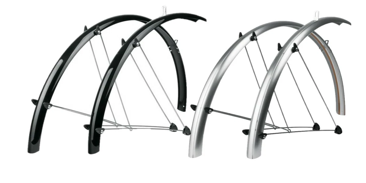 SKS Routing 42 or 46 28 42 46mm Bicycle Mudguard Set Silver or Black Fender