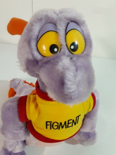 Vintage Tag Error 1982 Disneyland Walt Disney World Figment Purple Dragon Plush - Picture 8 of 11