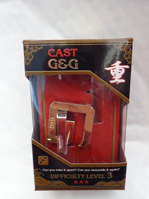 Hanayama - Huzzle Schloss G&g Puzzle - Schwierigkeit Level 3