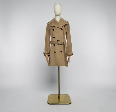 Burberry Coat Double Breasted Wool Cashmere Belted US 6 / 40 IT