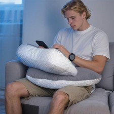 Gaming Pillow Reading Pillow for Lap, Arm Support Elbow Rest for Bed Sofa, Er...
