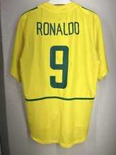 Brazil 9 Ronaldo 2002 World Cup Nike 2004 shirt camiseta jersey vintage L Large