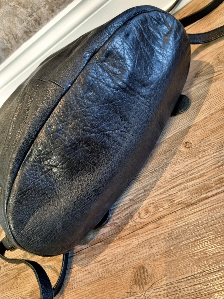 NEXT Genuine Leather Backpack Rucksack Black Studded Handbag - Image 3 of 4