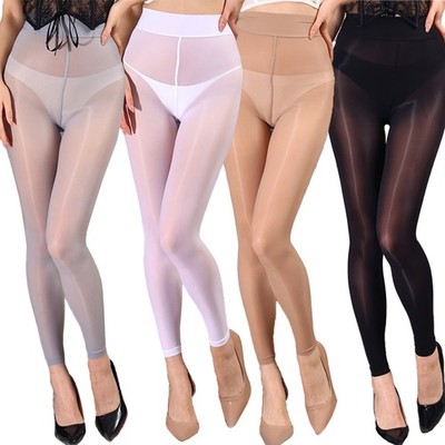 Smooth Footless Cropped Pantyhose Sheer Stockings Skiny Tights Up To 300lbs Plus