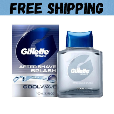 Gillette Series Cool Wave After Shave, Aftershave for Men, After Shave Cologne