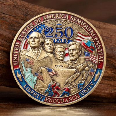 USA 250th Anniversary Challenge Coin Semiquincentennial 1776-2026 Collectible