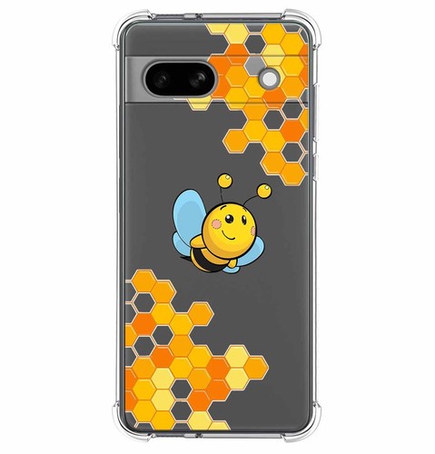 HONLEN Custodia In Silicone TPU Per Google Pixel 4a (4G) 5.81 Pollici - Cover Antiscivolo Fibra Spazzolata Rosso - 4
