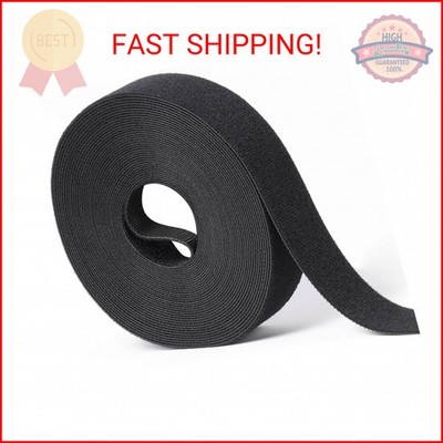 1 in x 30 ft Hook and Loop Roll | Double-Sided Strips, Self-Gripping Straps | Re