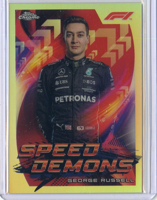 2022 Topps Chrome Formula 1 F1 Speed Demons SD-GR George Russell - Mercedes-AMG