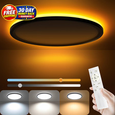12Inch LED Flush Mount Ceiling Light with Remote Control, Dimmable Night Light 1