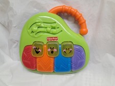 Hangs Fisher-Price 4 Key Baby Piano Musical Toy Green Multicolor Musical Buttons