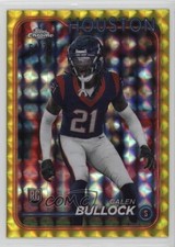 2024 Topps Chrome Rookies Yellow Geometric Refractor 64/75 Calen Bullock jc3