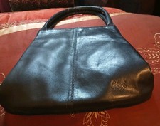 Used Black Gigi Leather Designer Bucket Style Handbag