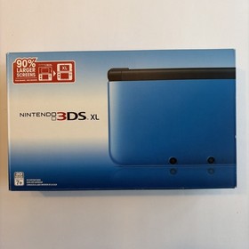 Nintendo 3DS XL Handheld Game Console SPR-001 Blue/Black US Model Complete Box