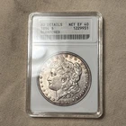 1894 P $1 Morgan Silver Dollar Genuine Cleaned AU Detail ANACS Soapbox PJ
