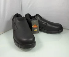Thorogood Men’s Size 10 W (WIDE) Thoro-Flex Slip On Shoes Black Leather 834-6133