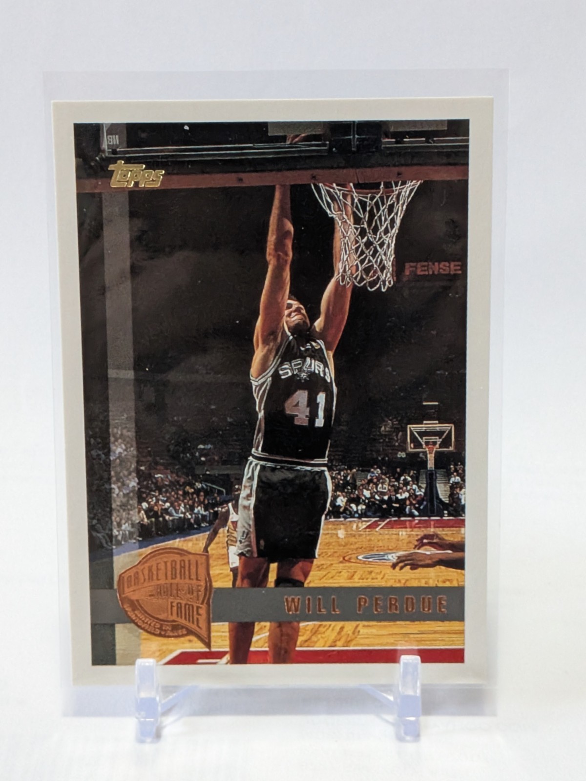 1997-98 Topps Minted in Springfield Will Perdue #77 San Antonio Spurs