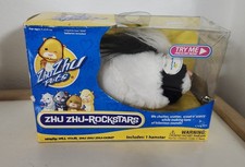 New 2010 OG ZHU ZHU pets Rockstars Ryder 7.4 Black White Interactive Hamster