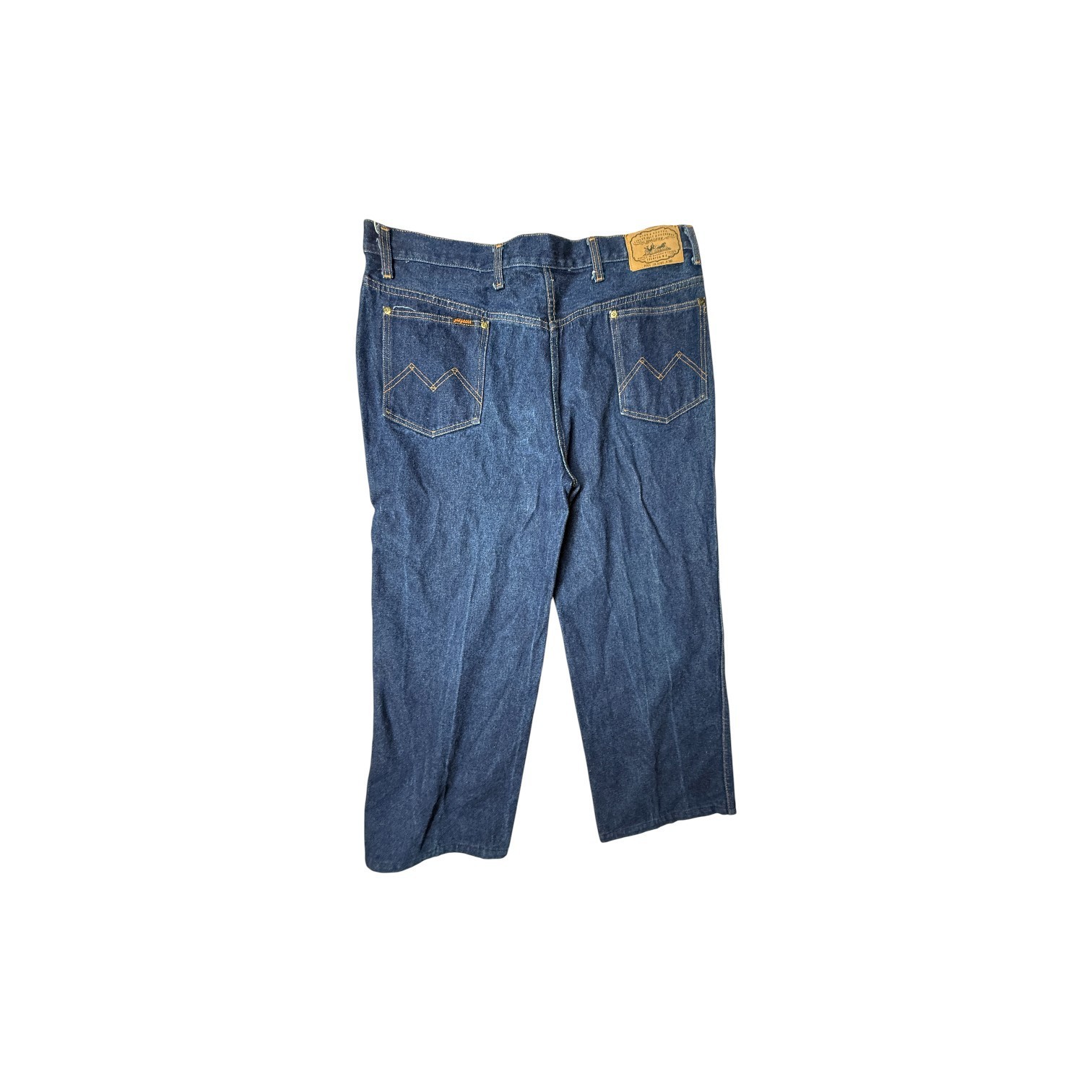 Dyer & Breyer Men’s Vintage Blue Denim Jeans W40 L32 Relaxed Straight Fit image 2
