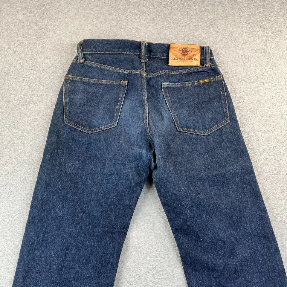 Pantalones de mezclilla Kojima para hombre 29x27 Genes cuero reforzado motocicleta etiquetas lecturas 32 Foto 3 de 4