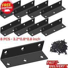8 Sets Bed Rail Brackets Non-Mortise Bed Rail Fittings Bed Frame Brackets Tool