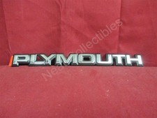 Nos Oem Plymouth Sundance Plymouth Trunk Lid Nameplate Emblem 1987 - 94