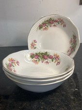 Vintage Queens Rosina Fine Bone China Woman and Home Bowls Set of 4