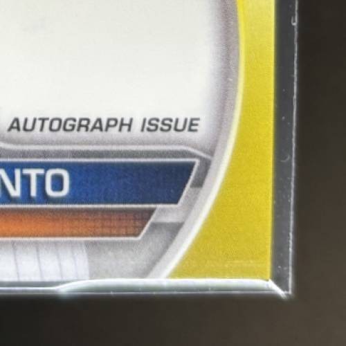 2023 Bowman Chrome Angelo Sarmiento Auto Yellow /75 #CPA-DSA 1st Mets - Bild 6 von 10
