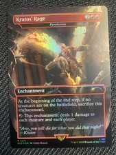 Kratos' Rage (Pyrohemia) Foil Secret Lair God of War Magic the Gathering 2211