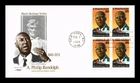 US COVER A PHILIP RANDOLPH BLACK HERITAGE SERIES FDC BLOCK OF 4 ARTMASTER