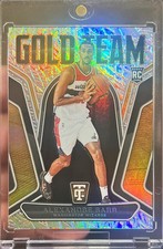 2024-25 Totally Certified Alexandre Sarr Rookie Gold Team Mirror Holo Card #19