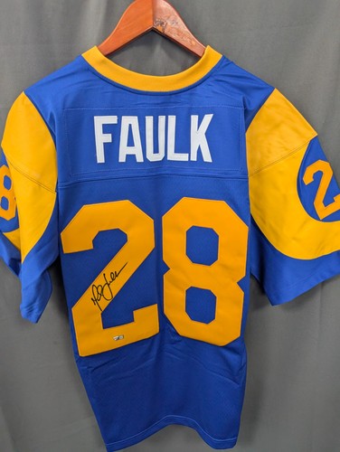 Maillot Vintage Marshall Faulk #28 St. Louis Rams – Taille M – Logo Athletic – Blanc