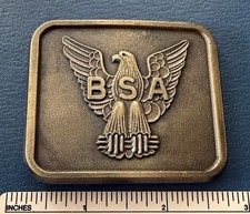 NOS Vintage EAGLE SCOUT Boy Scouts of America BELT BUCKLE BSA Scouting Badge