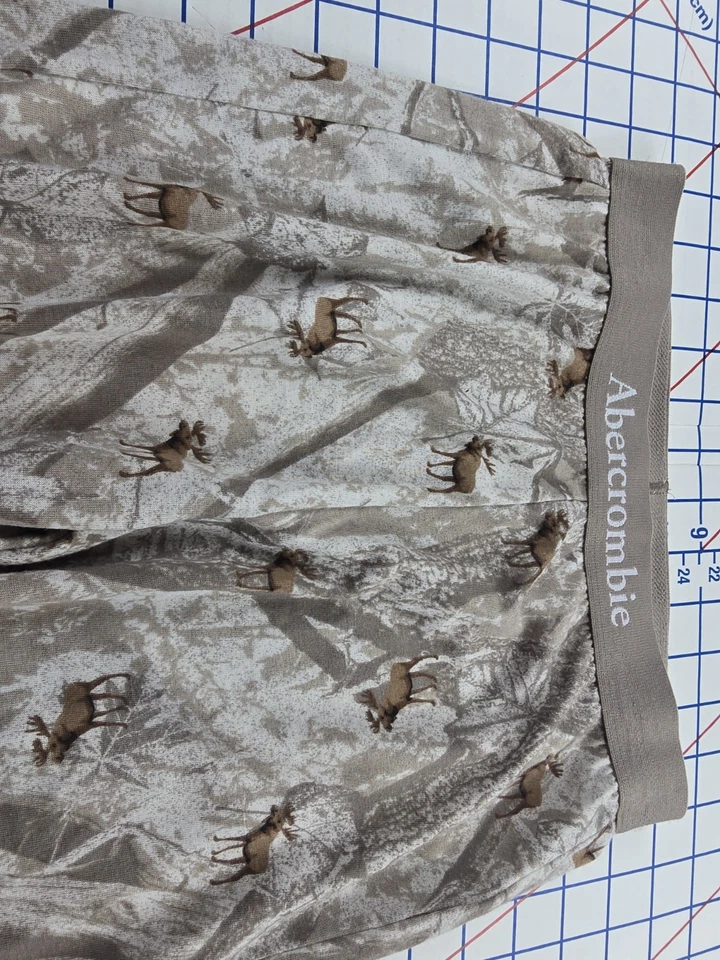 Pantalones de pijama de franela alce para niños Abercrombie 11/12 DORMIR USADOS EN BUEN ESTADO Foto 3 de 4