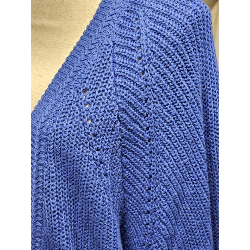 Cárdigan Suéter Mujer Plus 22W Preppy De Colección Grueso Tejido Novio De Gran Tamaño Foto 2 de 4