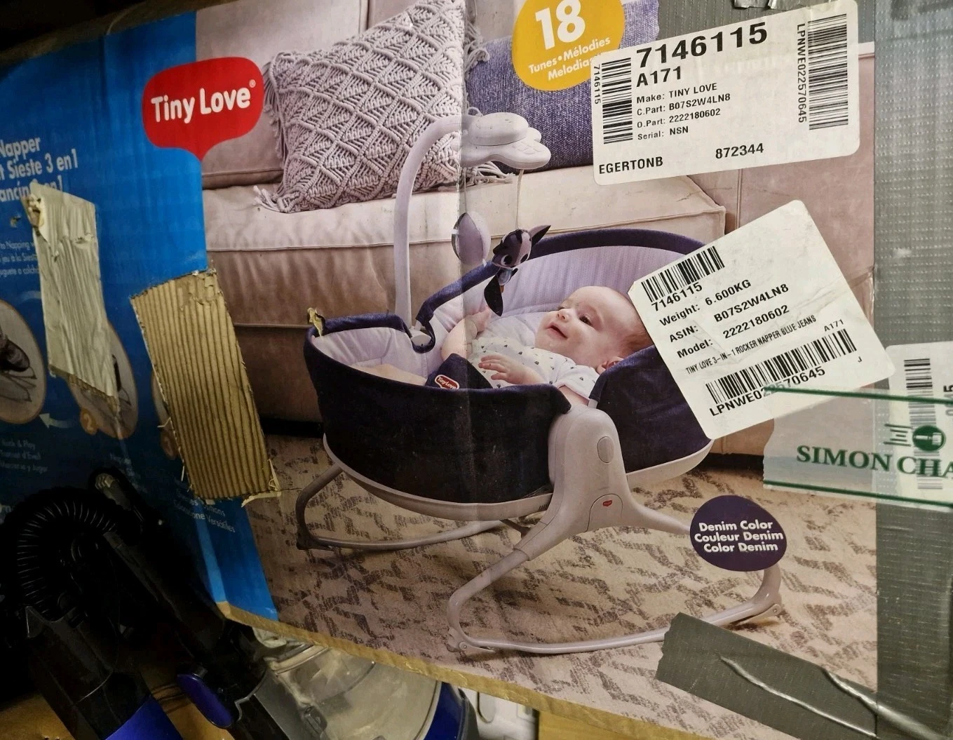 Tiny Love 3-in-1 Rocker Napper Grey