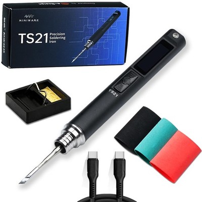 Miniware Original TS21 Soldering Iron Station Kit Upgraded PD 18-100W Power P...