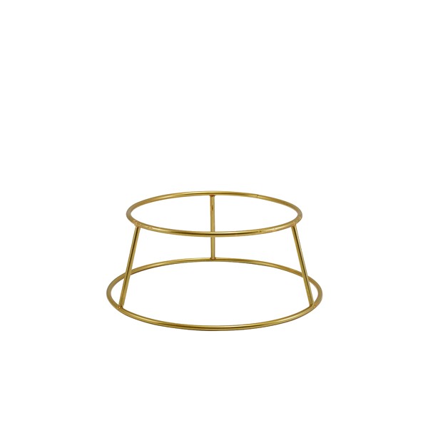 GenWare Gold Anti-Slip Round Buffet Riser For Showcasing Sharing Dishes 10cm