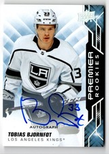 2019-20 Upper Deck Premier Autographs Silver Spectrum Tobias Bjornfot Rookie