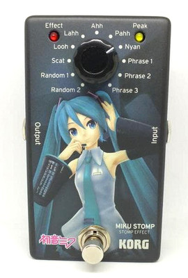 KORG Miku Stomp Vocaloid Hatsune Miku 2014 Moe Anime Rare Guitar Effector Japan