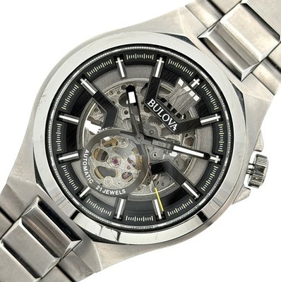 Bulova Maquina Automatic Skeleton Dial Men's Watch 98A179 (A1D034239)