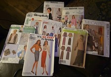 Lot of 8 Ladies Vintage Sewing Patterns McCalls Butterick Simplicity 111